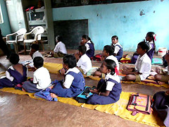 kids going school india photo