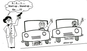 start up stand up cartoon by Monica Gupta